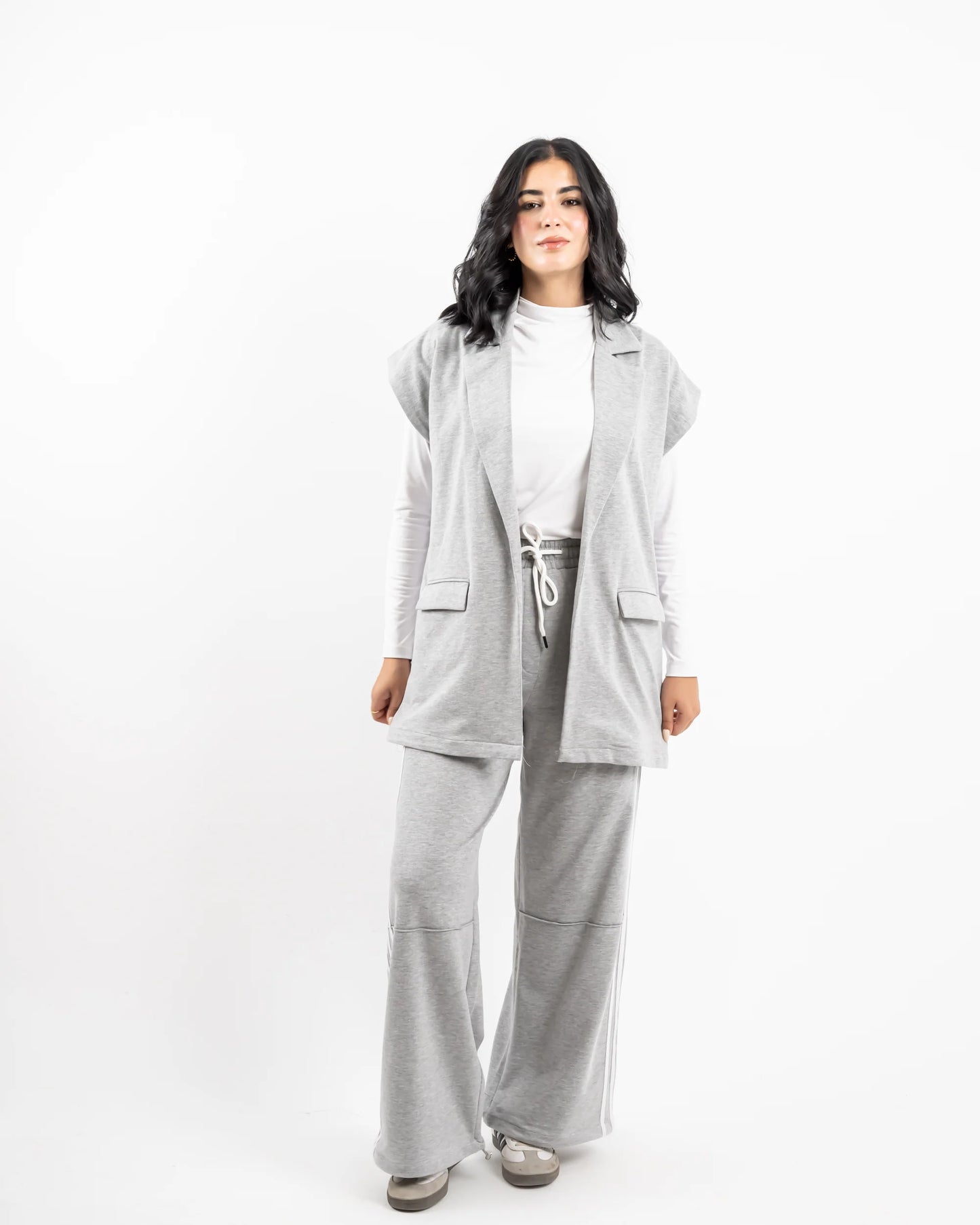 Stripped Milton Pant - Grey