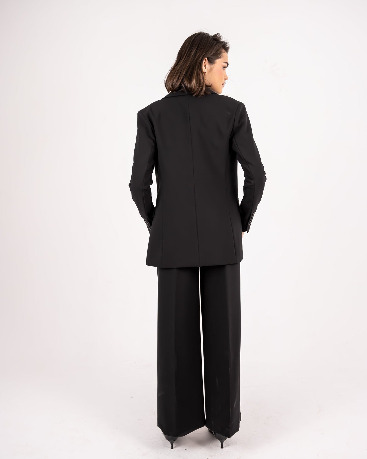 FORMAL WIDE LEG TROUSERS-BLACK