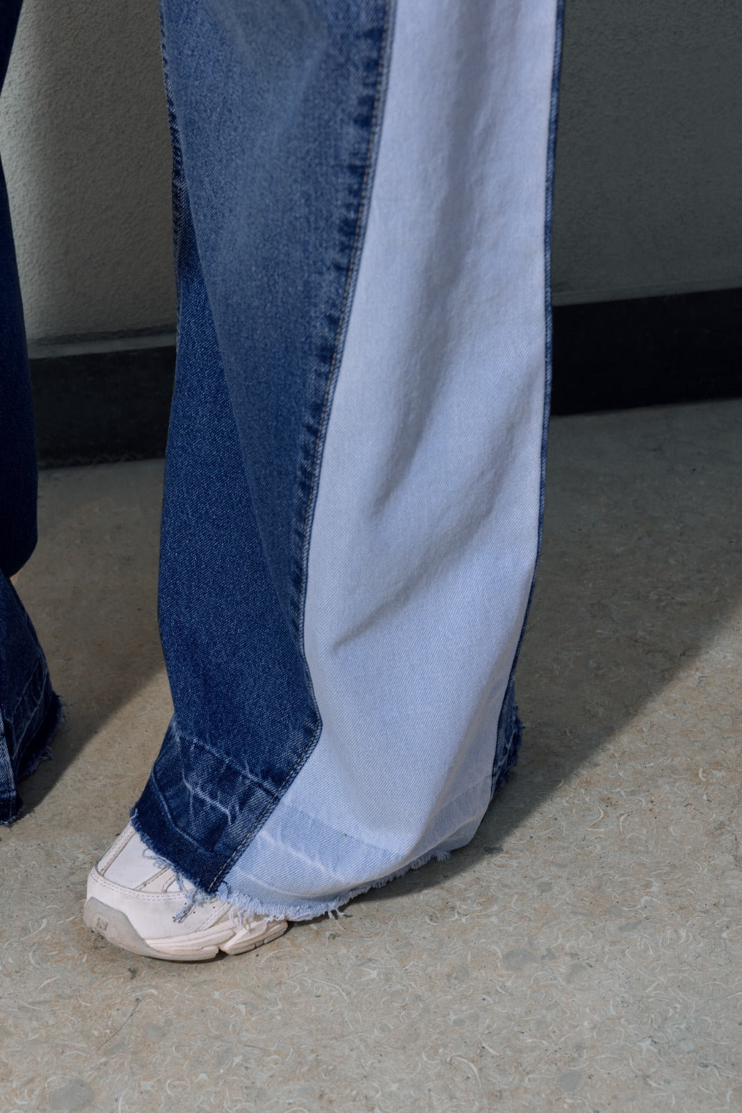 DOUBLE WIDE LEG PANT -BLUE