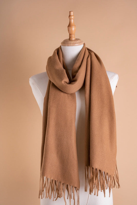 PLAIN WOOL SHAWL-HAVAN