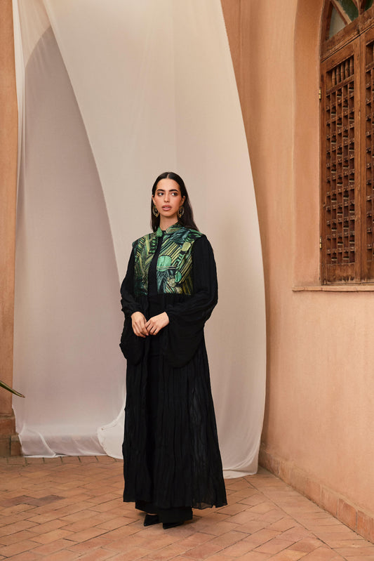 THARAA KAFTAN-BLACK