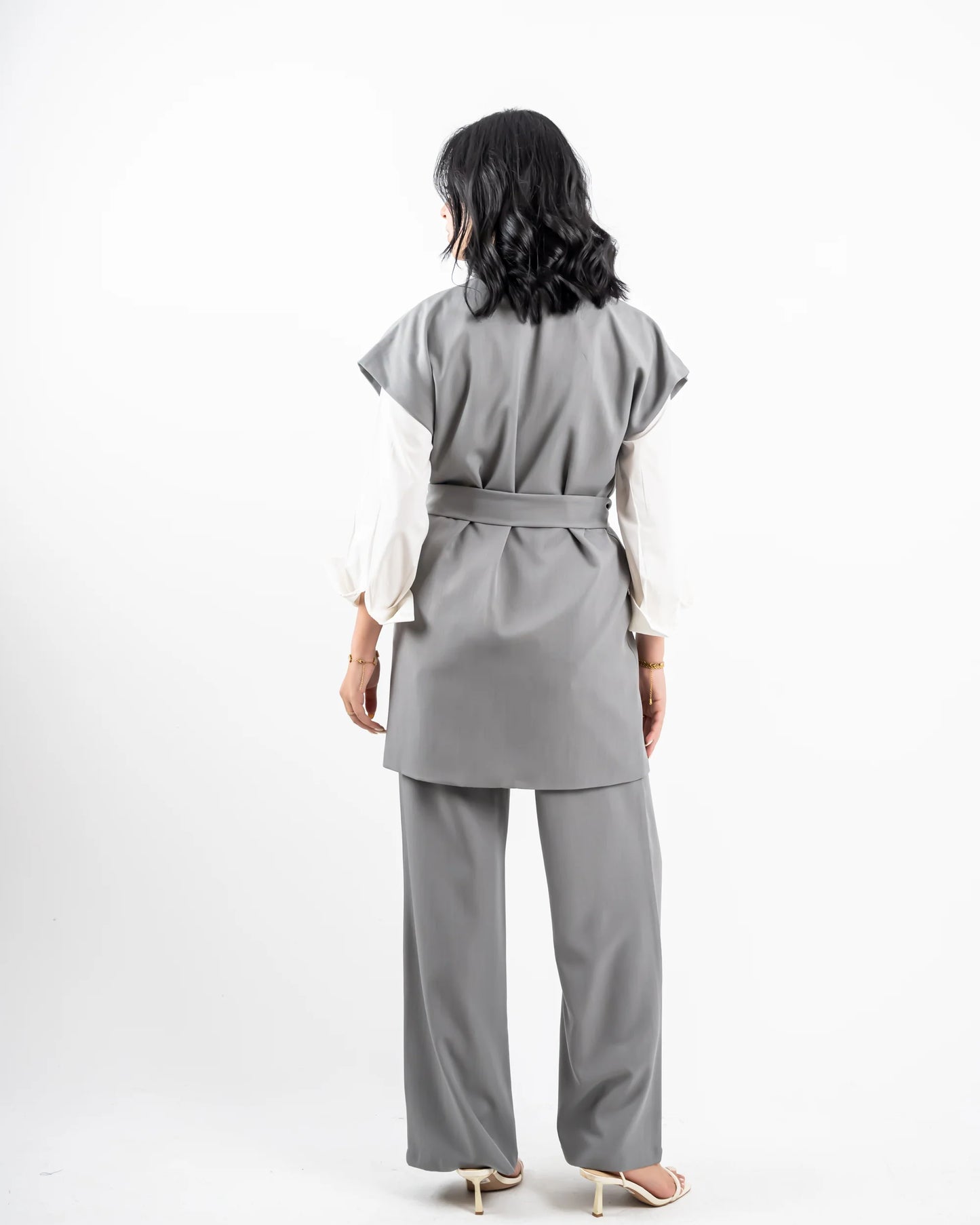 Wide Leg Pant - Grey