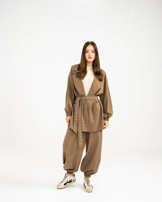 Sweatpants -Brown