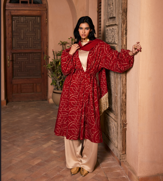 DAII CARDIGAN-MAROON